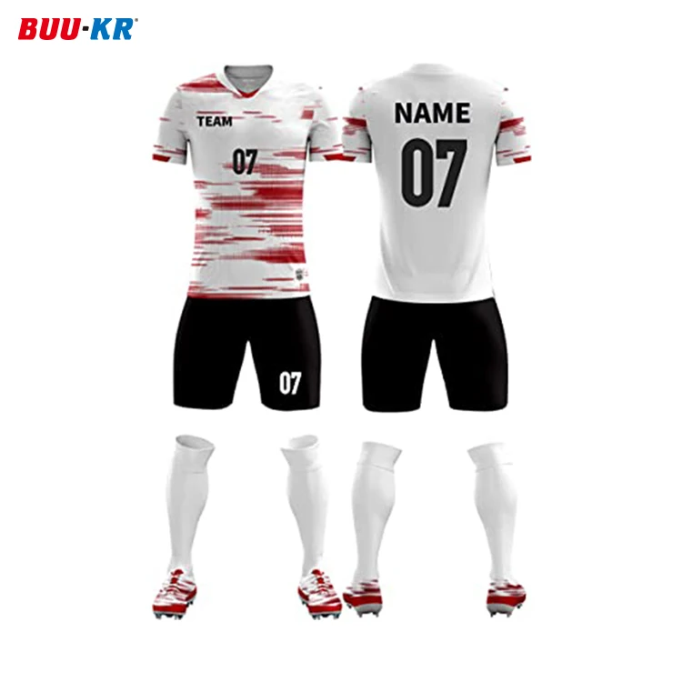 Buker College Germany Vintage France Custom Design Thailand Uniform 22/23 Europe Black And White Football Jersey