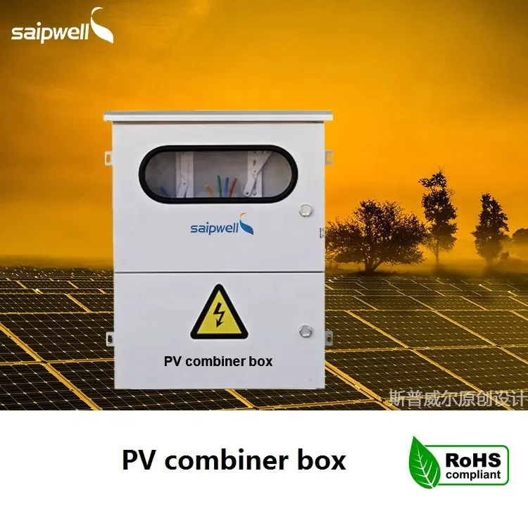 Photovoltatic Solar Combiner Box DC 1000V Solar Distribution Box For Solar Panel Metal Solar Combiner Box