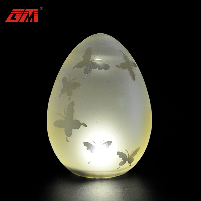 Светодиодное освещение, декоративное яйцо из дутого стекла для пасхального дня