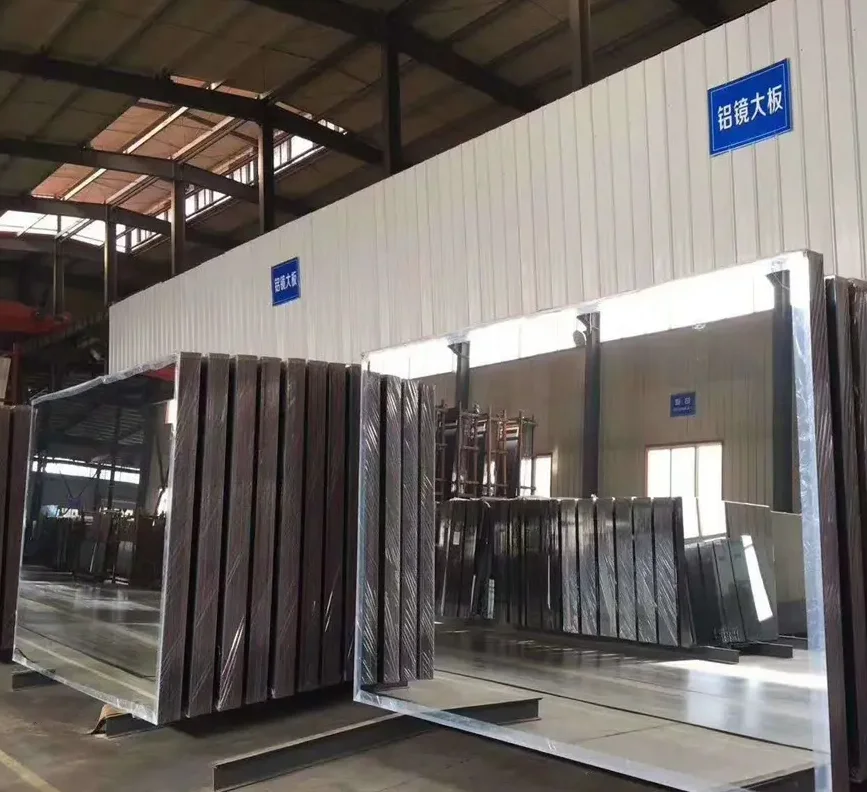 High Quality Custom size 1.2mm 1.3mm 1.5mm 1.8mm Thickness Frameless Aluminum Coating Mirror For Interior
