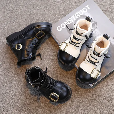 ChouShan OEM Bottes Pour Enfants Unique Dseign Antislip Short British Style Kids Winter Boots