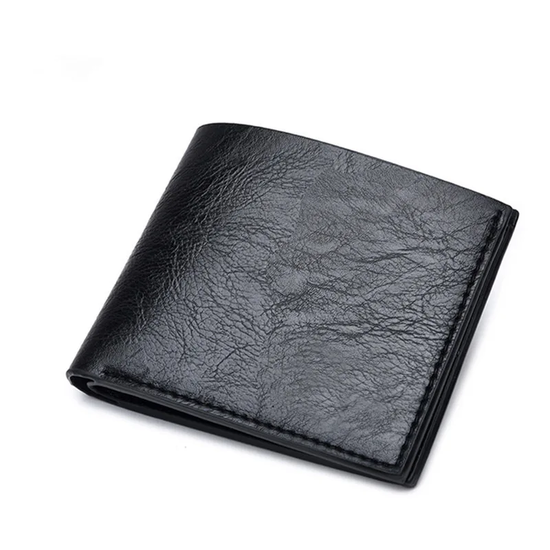 Wholesale 4 Colors Cheap Wallet Men Style New Soft PU Leather College Student Short Wallet
