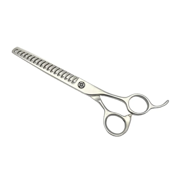 JA60T 7.0 inch 440C Steel professional pet dog grooming thinning shears scissors 14 16 18 20 fish bone teeth salon ball bearing