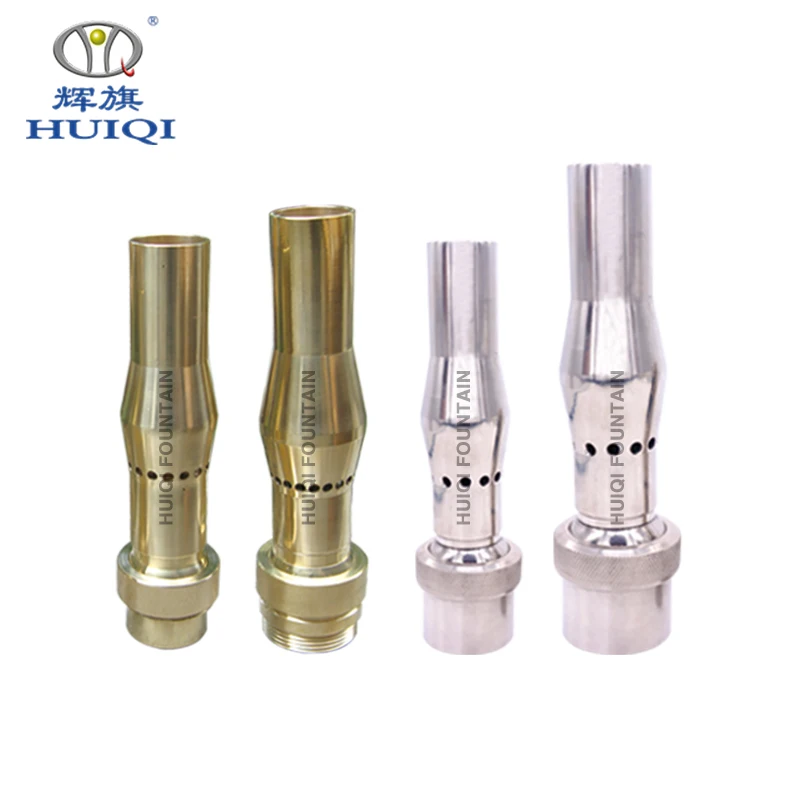 HUIQI Copper&Copper Plating&Stainless Steel  Adjustable Jade Column Fountain Nozzle Dancing Water Jet CA/CAS