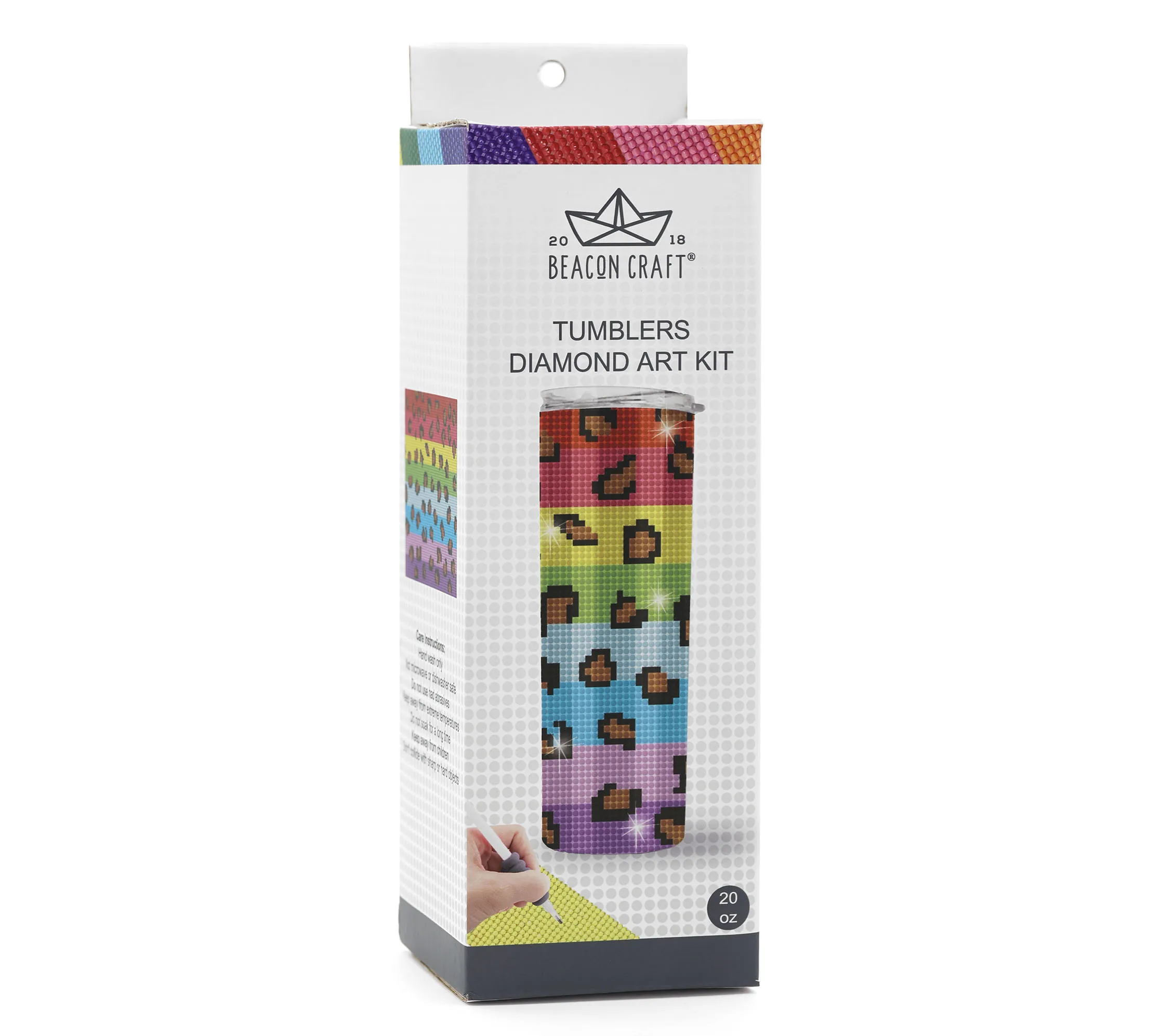 DIAMOND TUMBLER KIT-RAINBOW LEOPARD