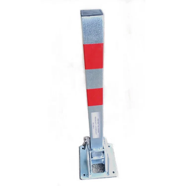 
150x600MM Car Parking Space Lock Folding Parking Barrier Bollard with Straight Post 