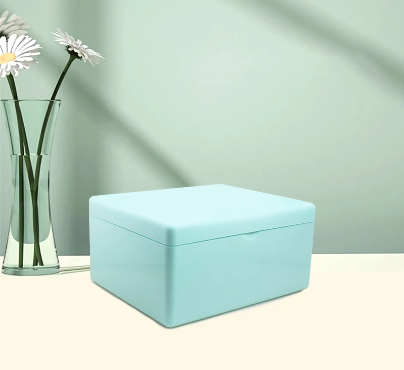 Newly designed hot-selling color cosmetics large storage box with mirror storage contact lens case cosmetics