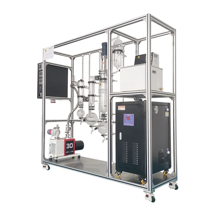 Multi-effect short path wiped thin film evaporator