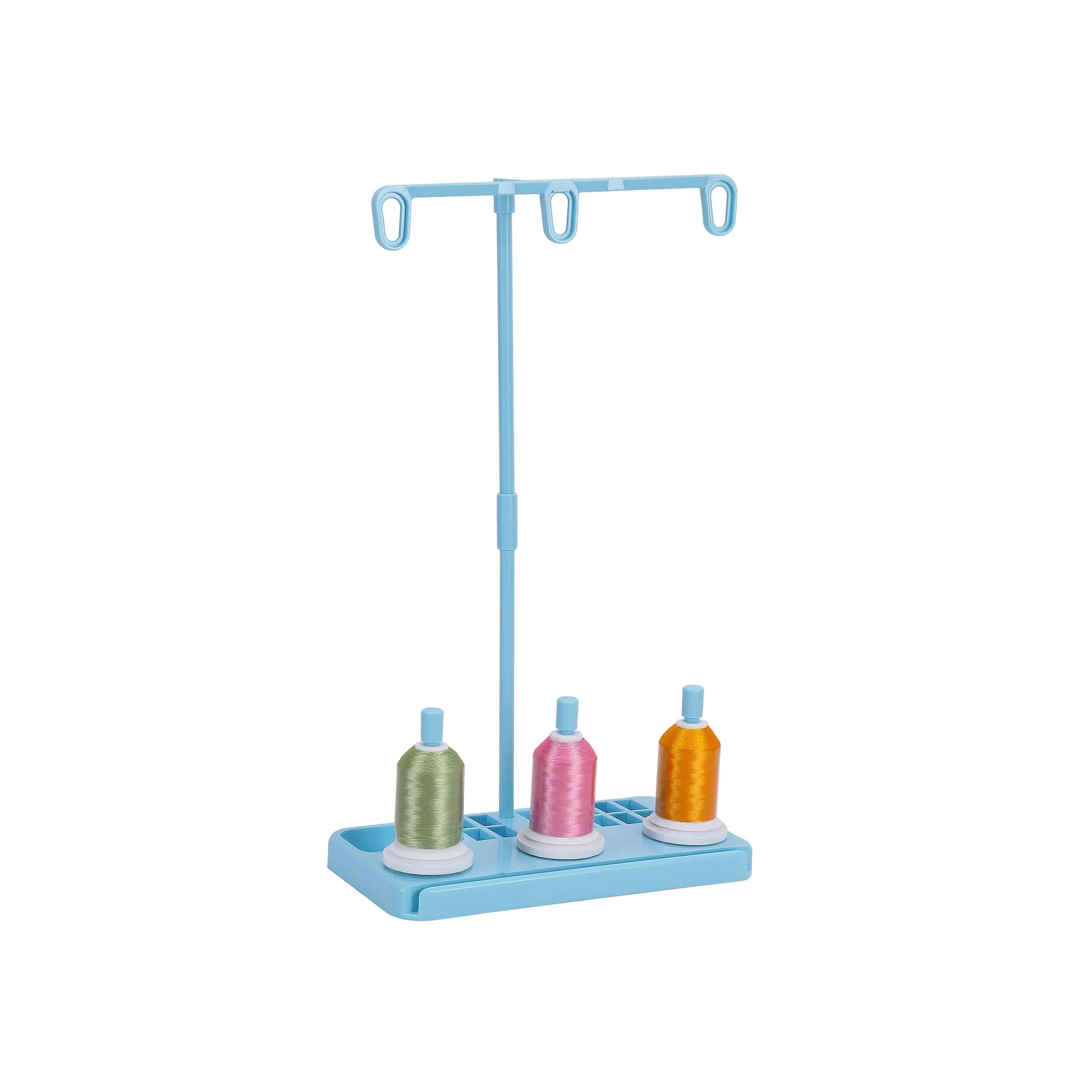 1PC ABS Plastic Metal Strip 3 Embroidery Thread Spool Holder Stand Sew Quilting For Home Sewing Machine