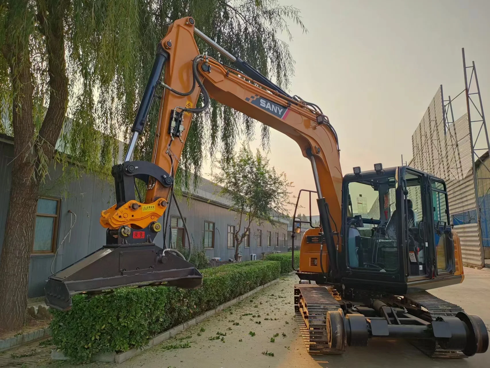 Flail mower for mini excavators attachment mulcher for mid-large tractor mower mini excavator lawn mower