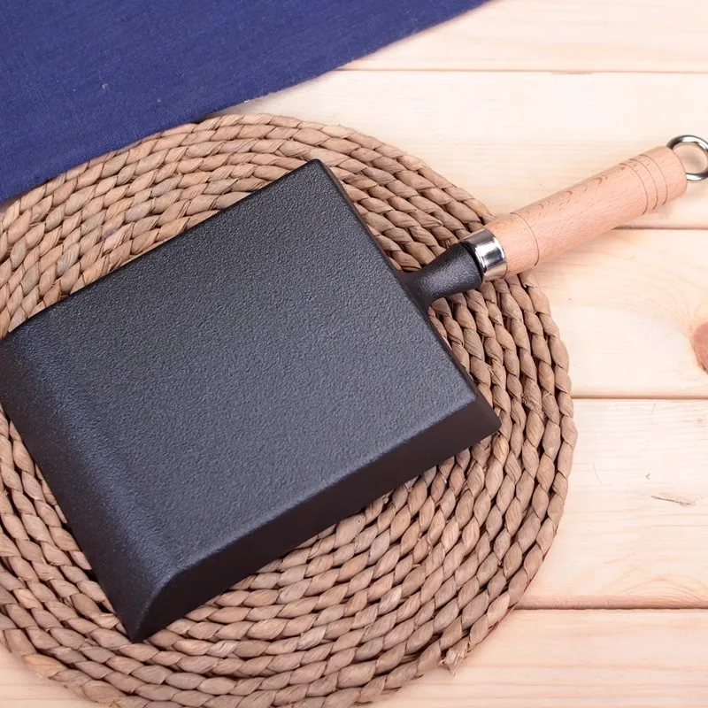 Японская кухонная посуда омлет кастрюли тамагояки сыр раклетт антипригарная сковорода домашний мини-горшок-черный