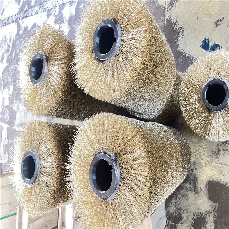 CMX Spiral Brass Wire Polishing Cylinder Brush Roller for Machine