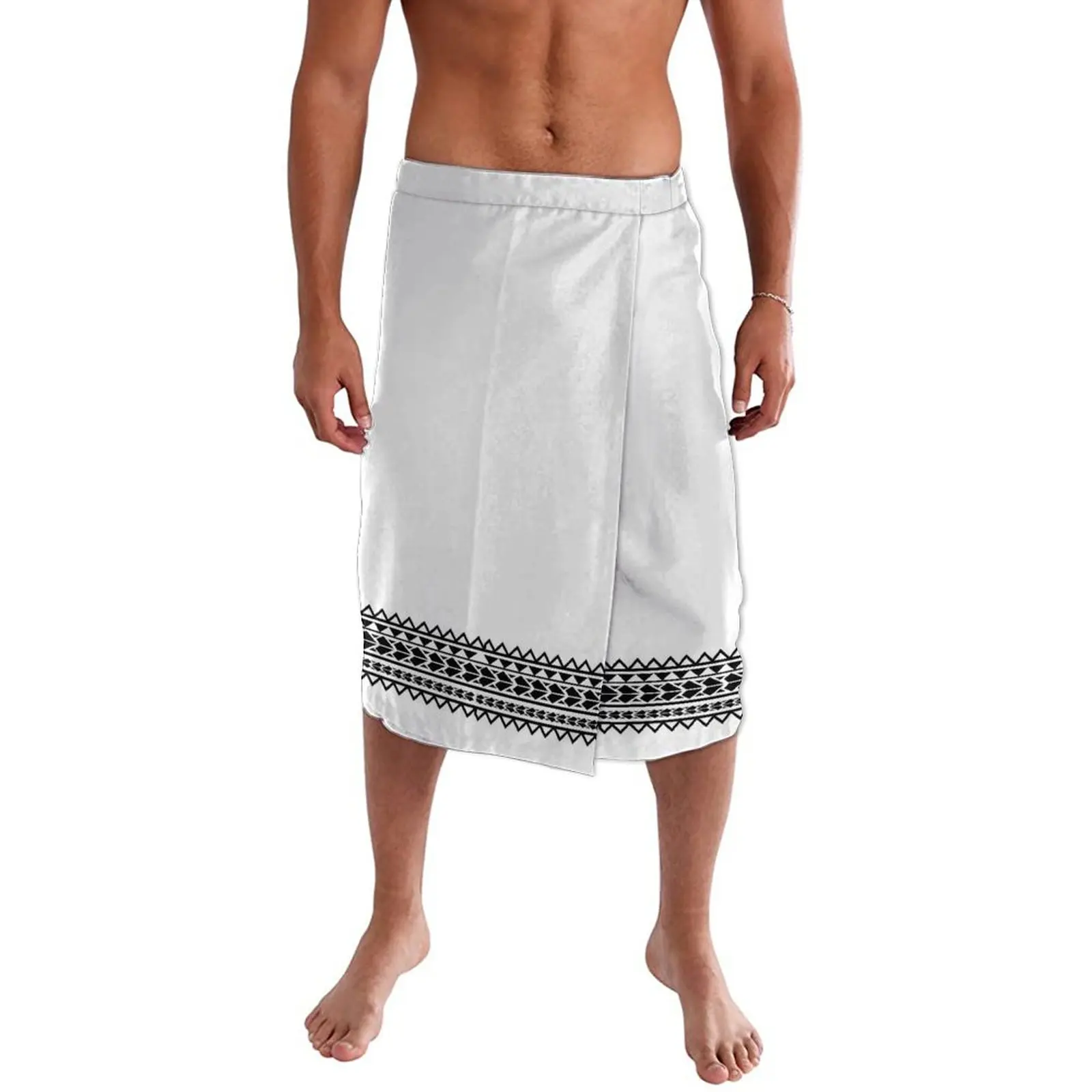 American National Clothing Custom Fiji Polynesian Tribal Samoa Lavalava Tatau Ie Faitaga Togna Tupenu Mens Wrap Skirt Sarong