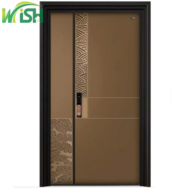 America Style Multilock Villa Entrance Front Cast Aluminum Door Security Luxury Security Entry Door for Home