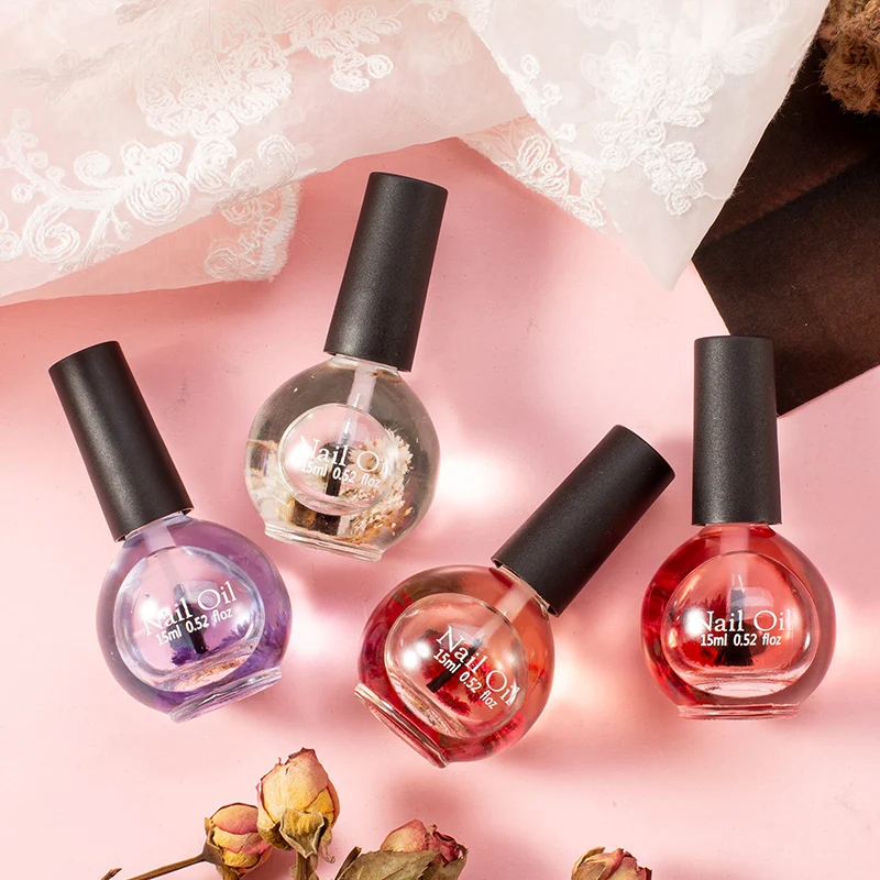 Dry Flower Nail Treatment Revitalizer Oil Nail Polish Nourish Skin Protector Nail Nutrition Cuticle Oil Pen