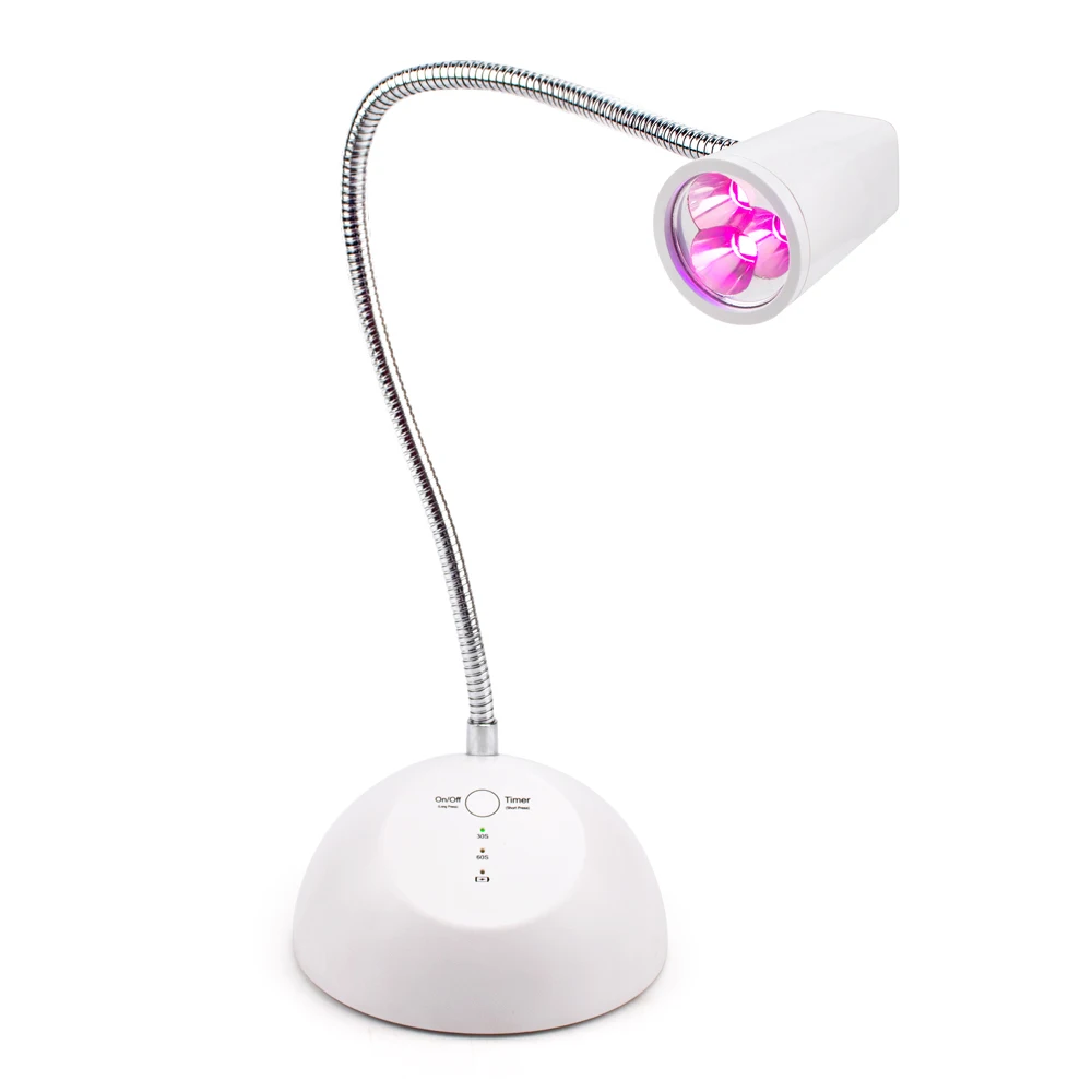 Home Use Portable Rechargeable  Wireless UV Led Lamp Finger Tip Flexible Desk Table Nail Lamp