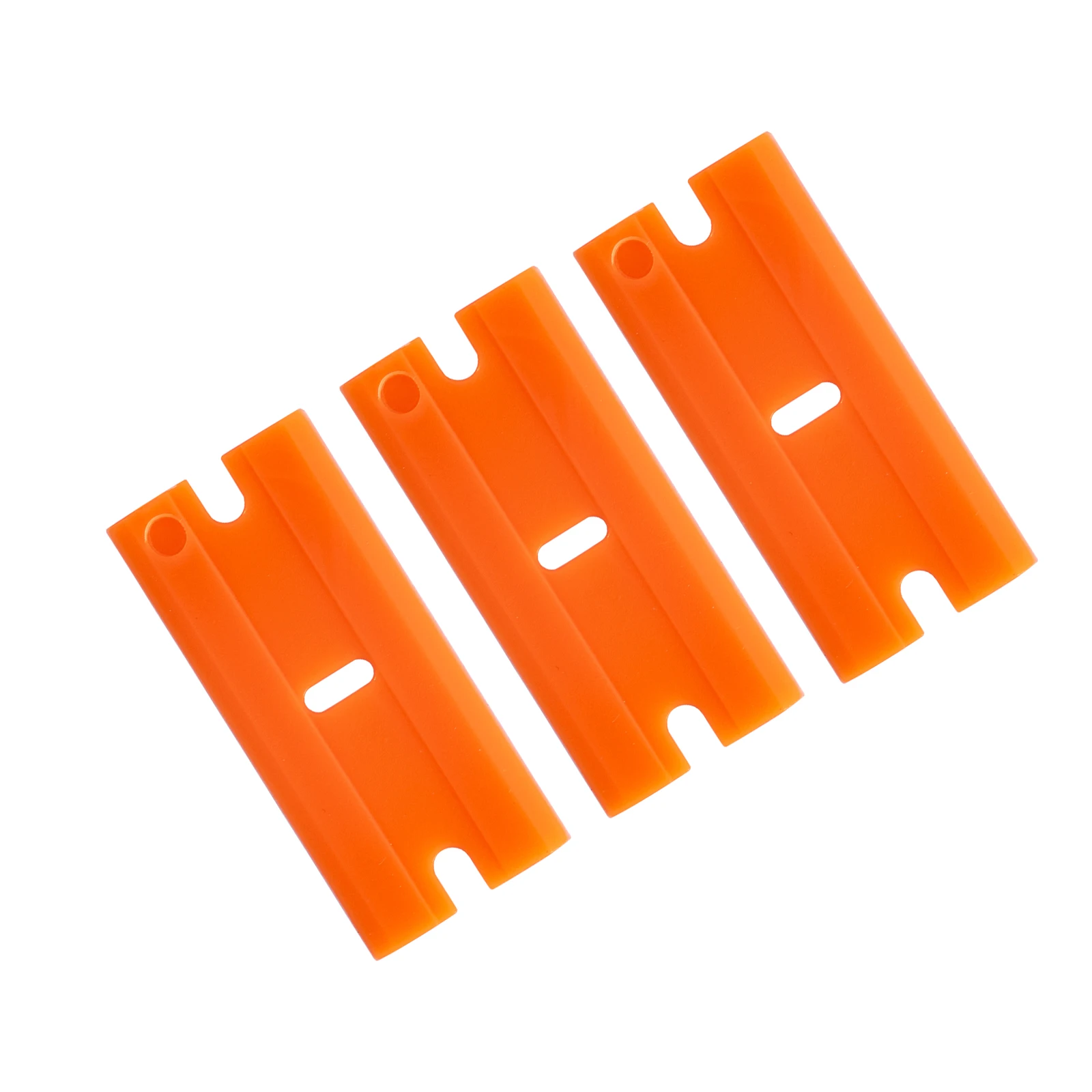 7mo Hot Selling Orange Plastic Razor Scraper Blades Replacement Decal Sticker Glue Remover Tool