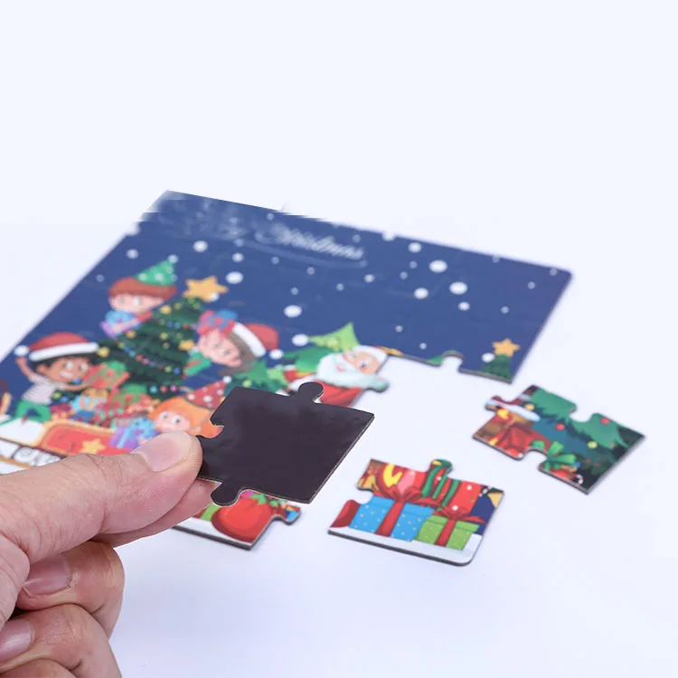 Christmas gift fridge magnet  magnetic jigsaw puzzle new design refrigerator magnetic supplier Educational toys and games