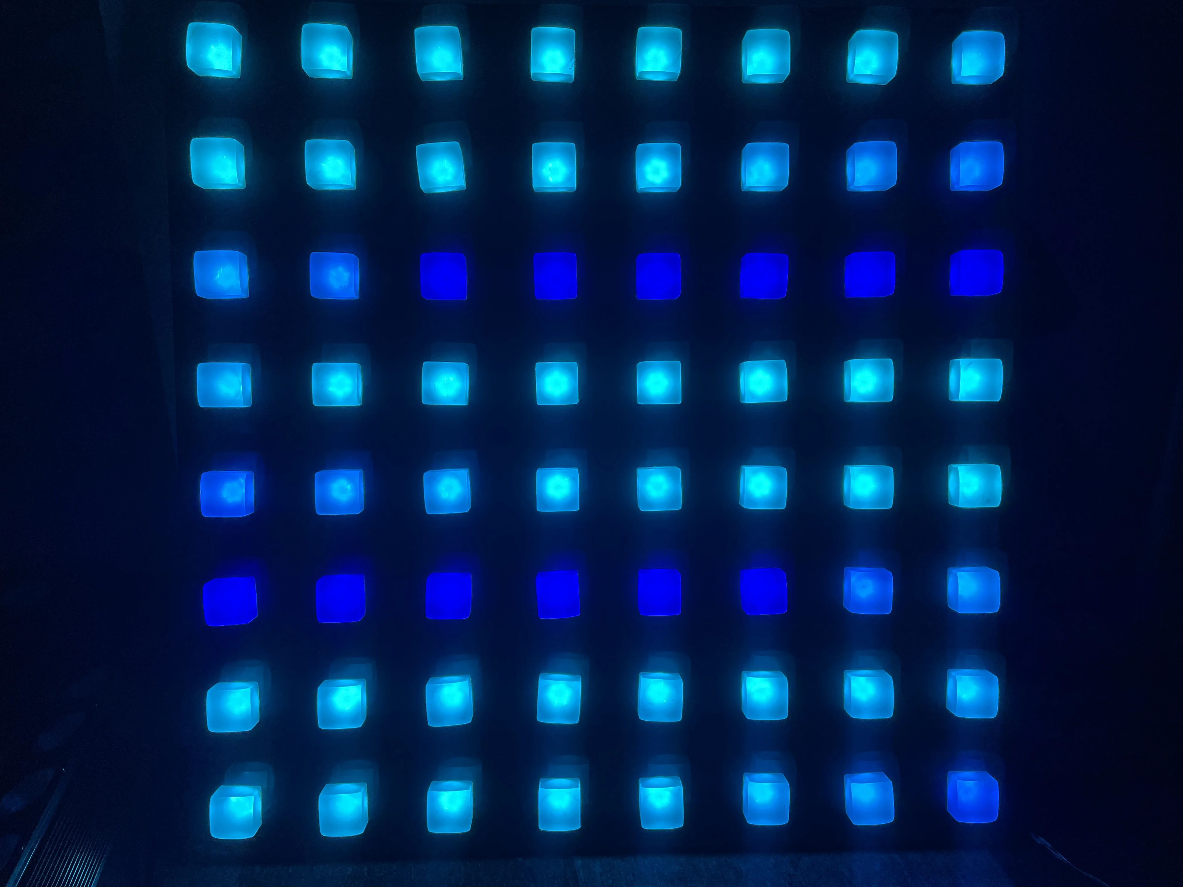 8 x 8 pixels LED strip Curtain, digital LED strip screen,digital curtain wall back light for Night Club