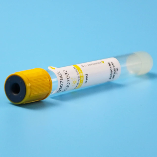 Disposable Plastic Gel & Clot Activator Additive collecting blood tube