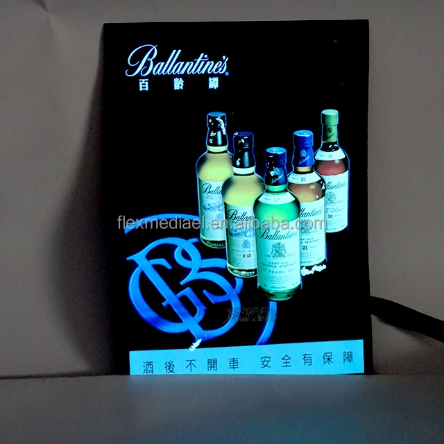 low cost el panel el light box LED sign box EL advertising light box support custom design outside inside use