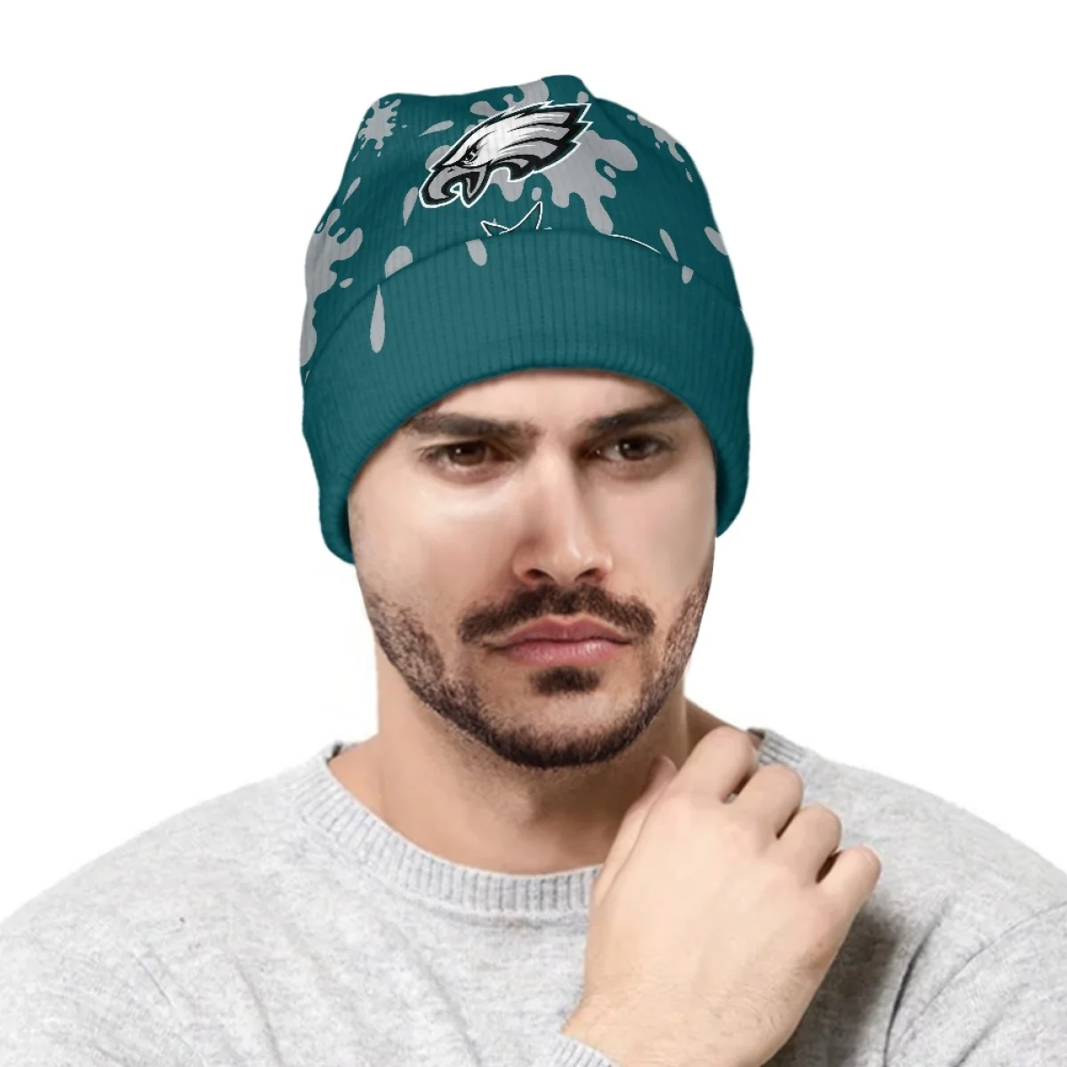 beanie manufacturer designer all over print beanie all over print without pom