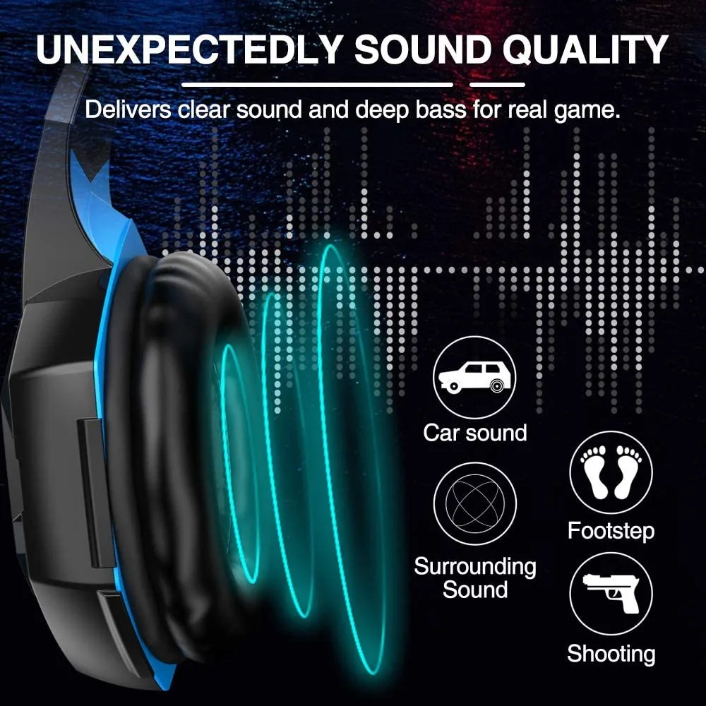 
kotion each g2000 Wired Headphones Eating Chicken Artifact Illuminated Gaming Headset 