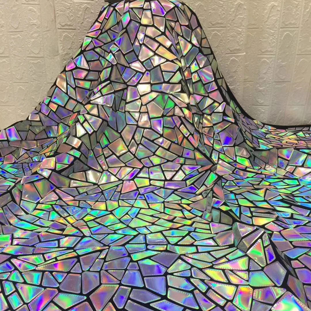 Jacquard Organza Sequins Mesh Tulle Embroidery Lace Fabric for Dress