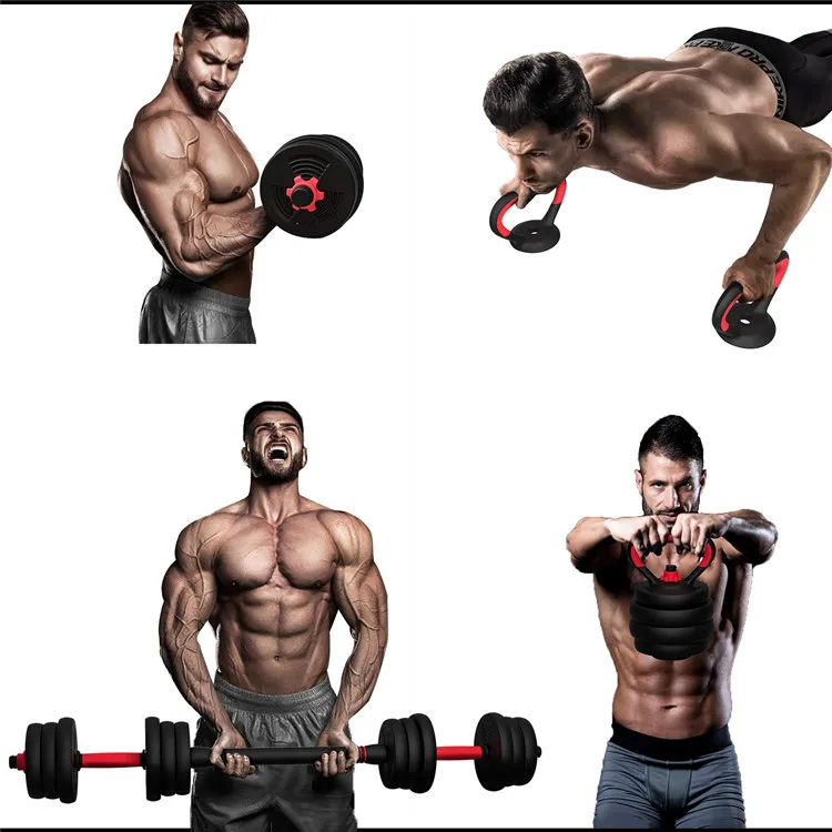 Heavy quickly gym equipment fitness 15kg/20kg/30kg/40kg/50kg adjustable  barbell and dumbbell set