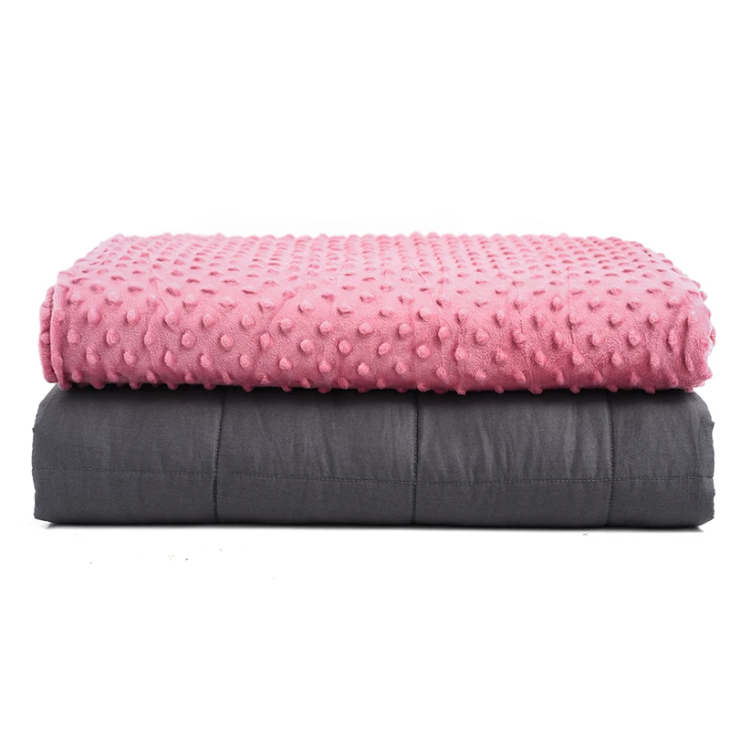 Weighted blanket dropshipping ready to ship high quality cotton woven heavy weight blanket