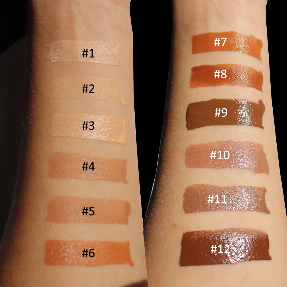 Private label  cosmetics Full Coverage waterproof foundation face beauty makeup liquid foundation