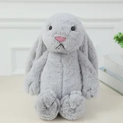 30cm Blossom Easter Rabbit Plush Bunny Long Ear Color Stuffed Soft Bunny Animal Plush Bunny Toy