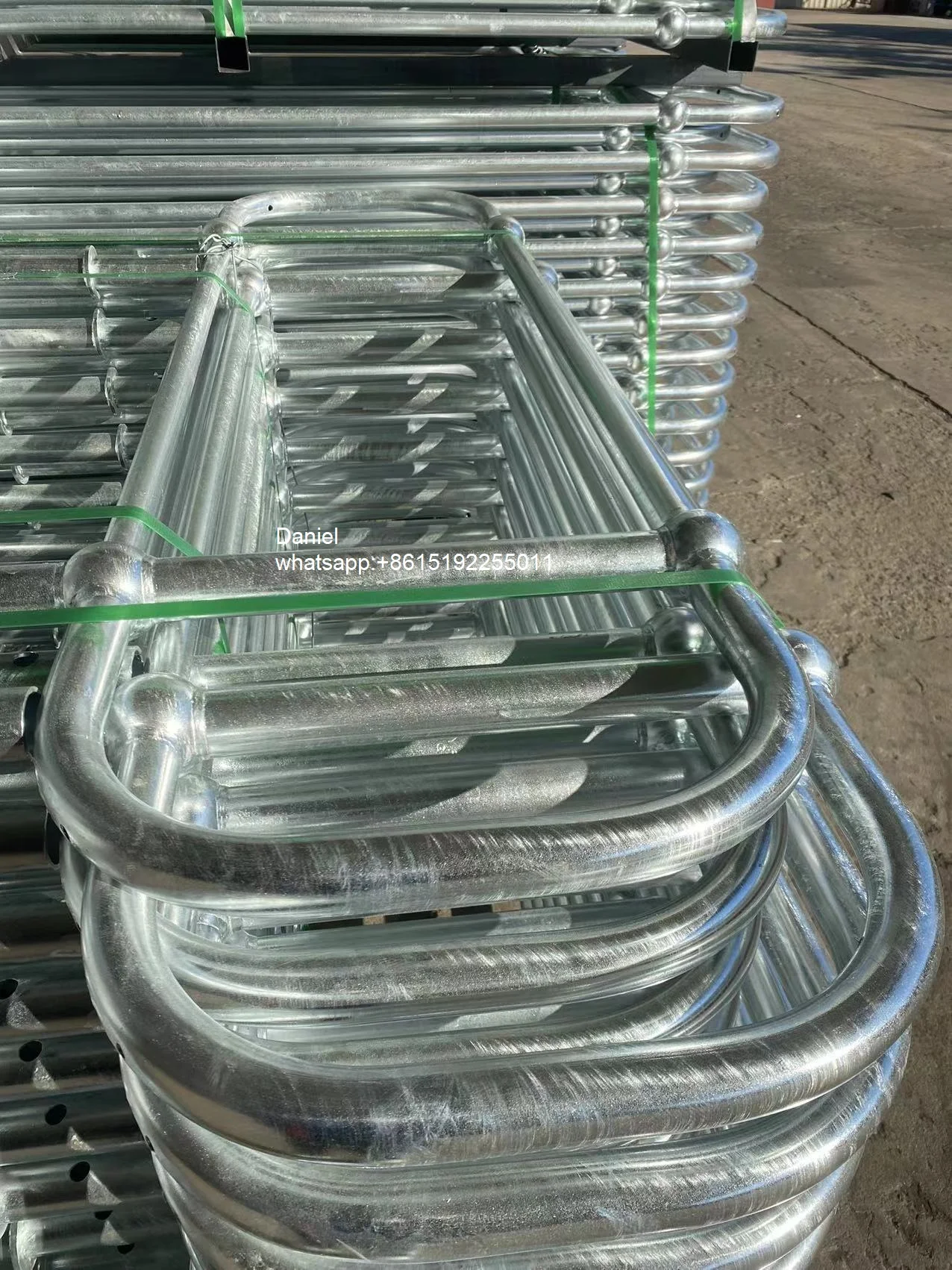 Outdoor galvanized stainless steel balustrade stair handrail railing