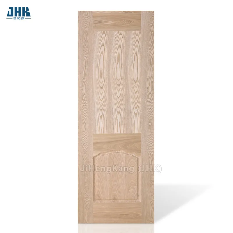 JHK-009-2 Good Quality Plywood Natural Ash Veneer Laminated HDF Door Skin