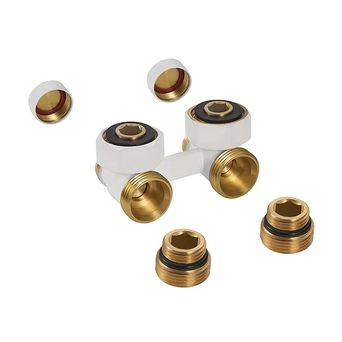 New Design Thermostatic H Type Brass Angled Radiator Valves For Underfloor Heating Systems BJ36002-J