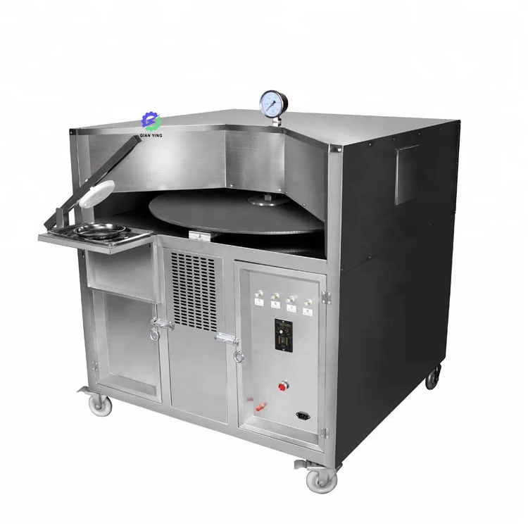 Spinning Pan Flat Roti Bread Maker Making Machine Arabic Pita Bread Oven