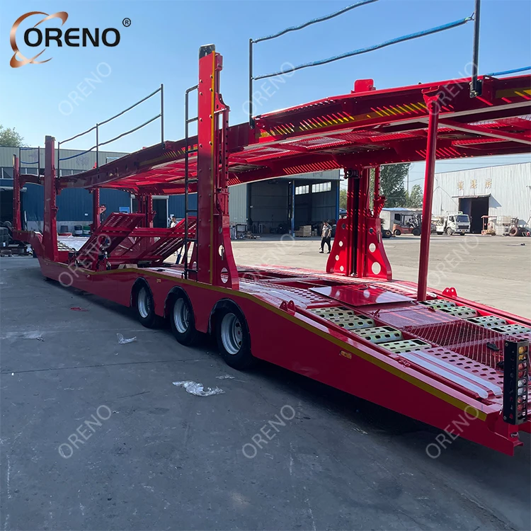 Sinotruk Howo Sitrak 4x2 Transporter Truck Mini 3 / 6 8 легковых автомобилей двухэтажный грузовой автомобиль грузовик стальной полуприцеп