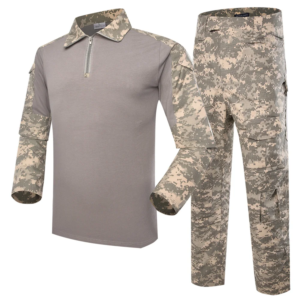XINXING Outdoor Field Tactical Uniform Breathable Digital Camouflage Uniform Ripstop ACU Suit TC 65/35 G2 Frog Suit