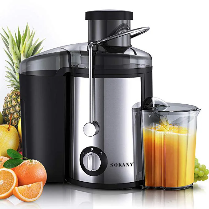 Commercial 400W juicers powerful Big feeding Mouth  juicer extractor machine cold press Slow Juicer