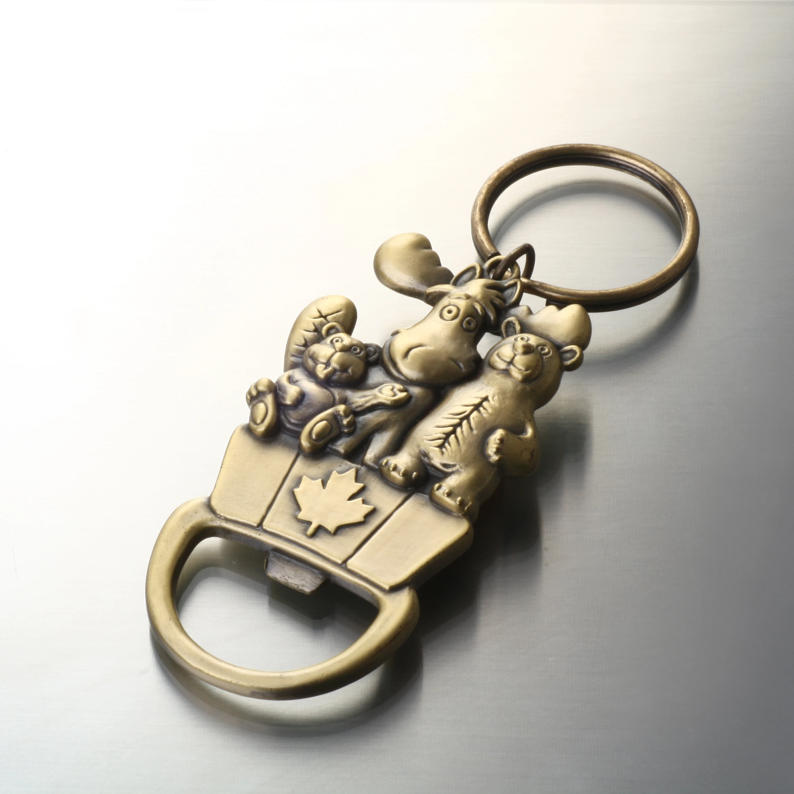 3D 12.7mm Diameter Bullet Model Shaped Bottle Opener Innovative Keychain