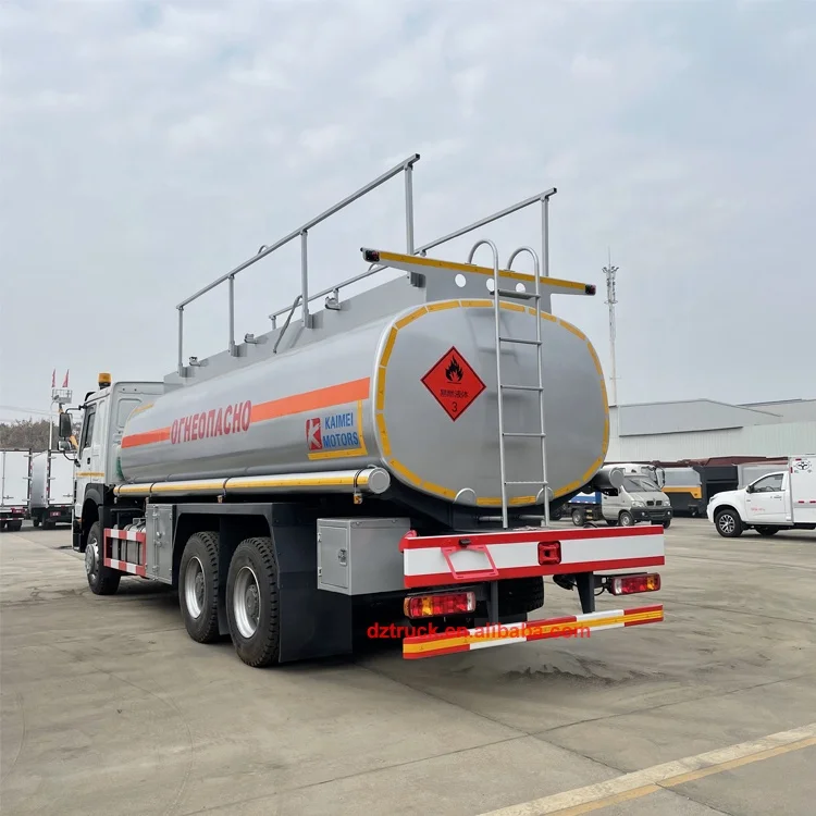 Sinotruck howo 6600 Gallon Petrol Mobile Dispenser Refuel Diesel Oil Bowser Fuel Tank Truck