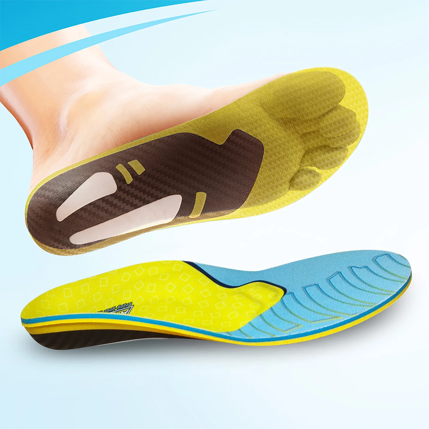 Plantar Fasciitis Inner Sole Flat Foot Comfort Insole Orthotics Suppliers Arch Support For Shoe