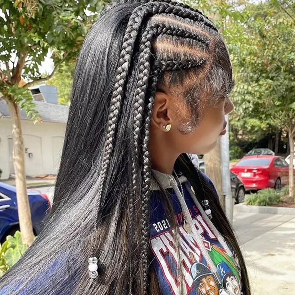 High Quality Knotless Braid Wig Lace front Hand Tied Braid human Hair Wigs Glueless Braided Lace Wigs For Black Women Human Hair