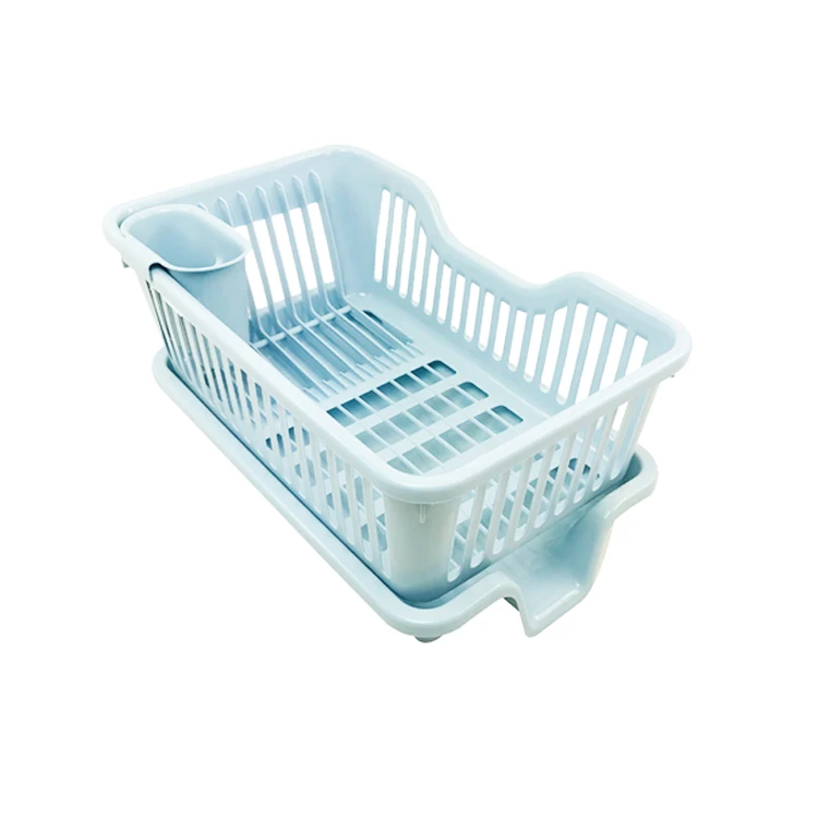 Plastic Dish Rack With Cover For Kitchen