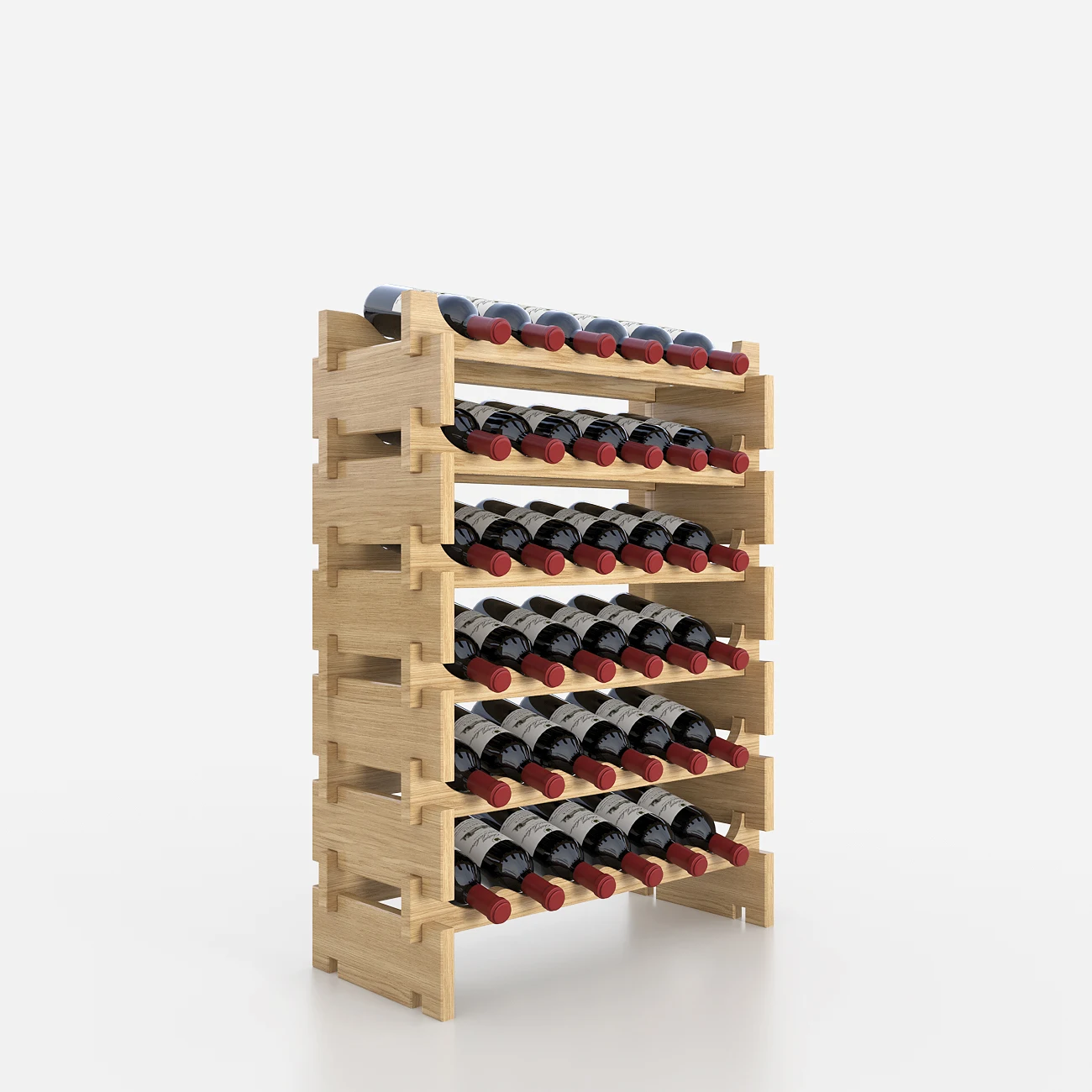 Factory Wholesale Modern Whisky Brand Store Fixtures Wooden Small Exclusive Red Wine Stacking Racks Shelves