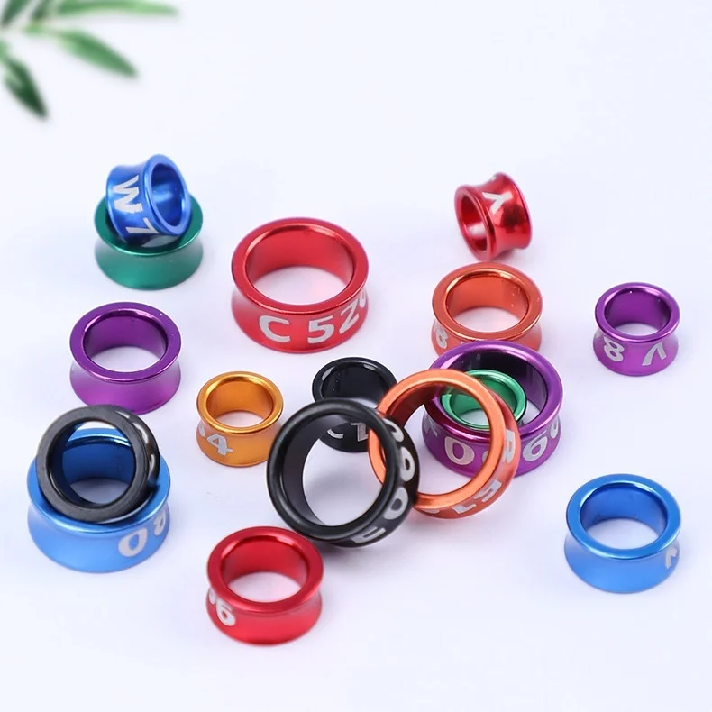 Other Pet Products Supplies Custom Electroplated  Alloy Canary Pigeon Rings Aluminum Rings Bird Band