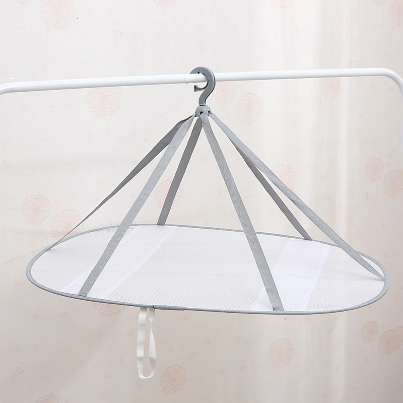 Andeya High Quality Double Layer Mesh Basket Dryer Net Foldable Sweater Dryer Hang Clothes For Drying New
