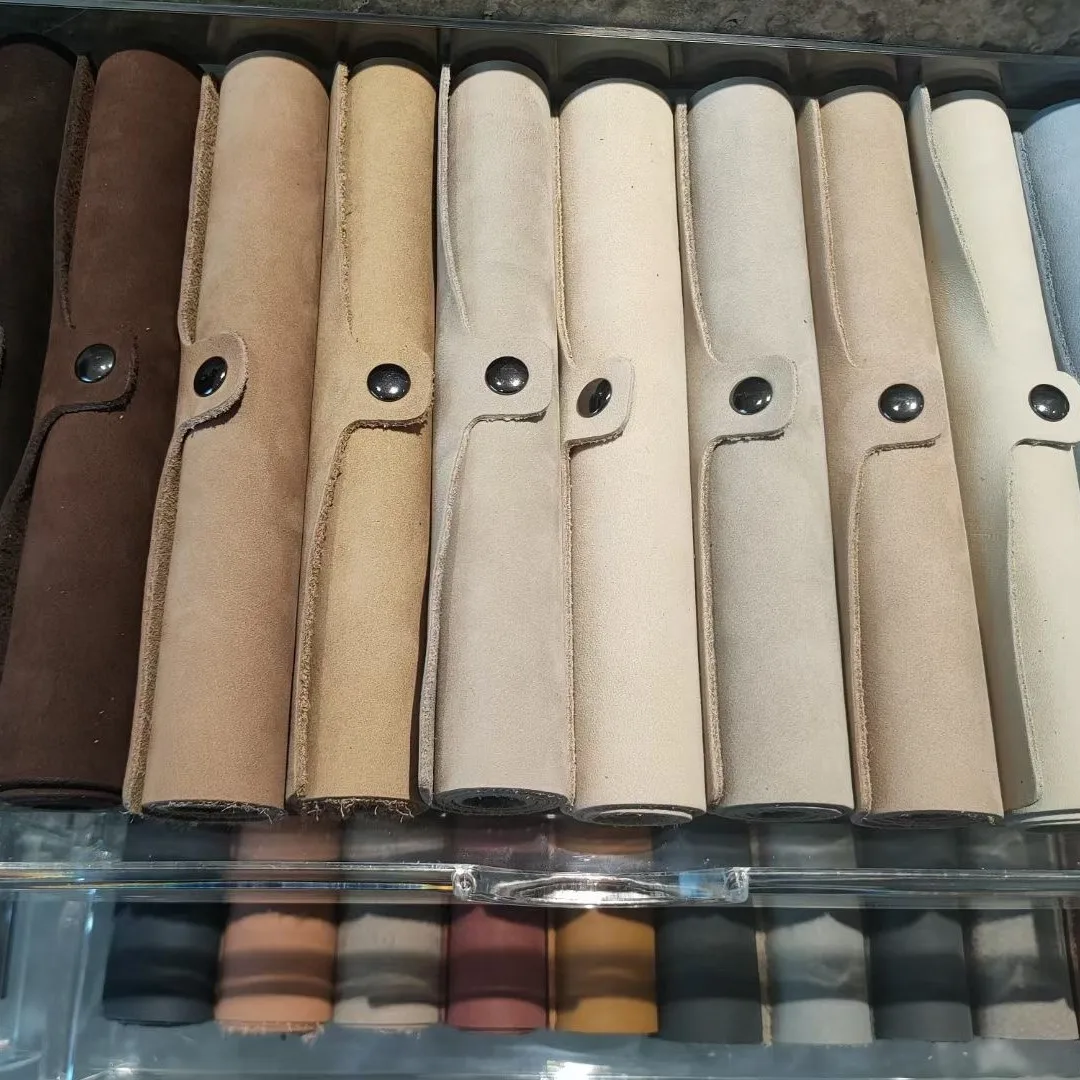 Color option multiple purpose leather fabric wholesale real genuine cow leather cowhide for sofa