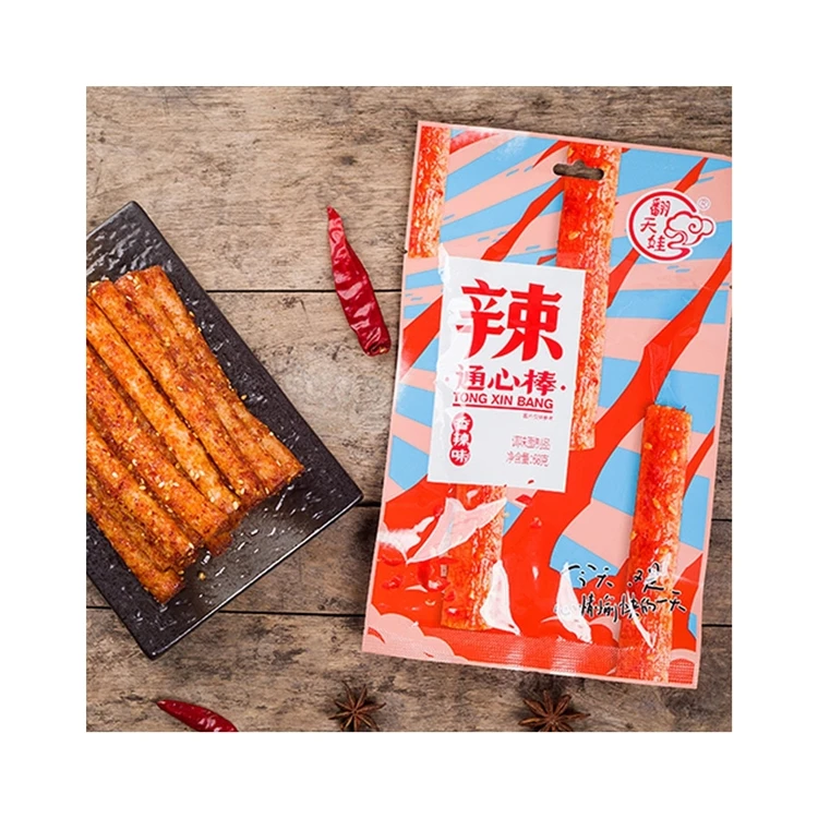 Wholesale High Quality Healthy and Delicious Latiao Macaroni Stick with Spicy Flavor 68g