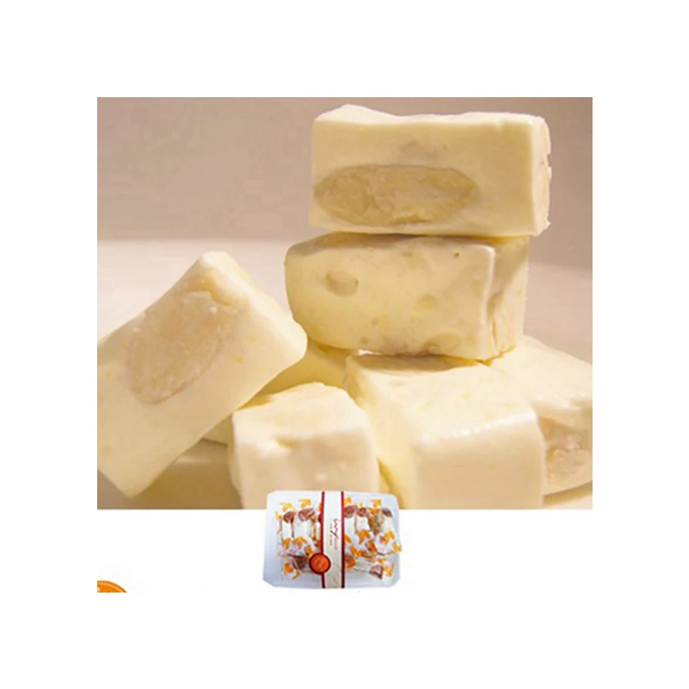 
High Quality Original Almond Nougat Semi-soft Original Flavour Nougat 